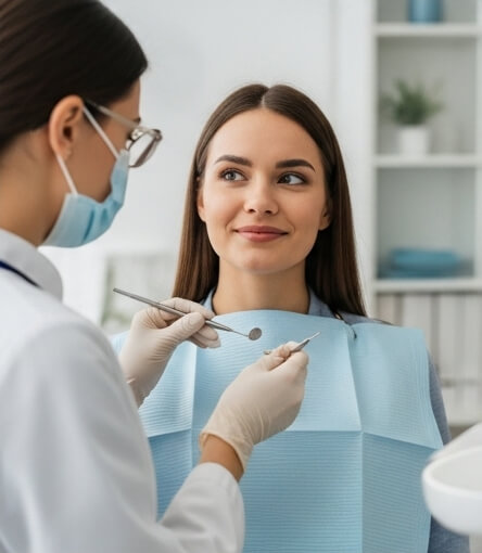Women getting tooth pain treatment - Emergency dentist Basildon